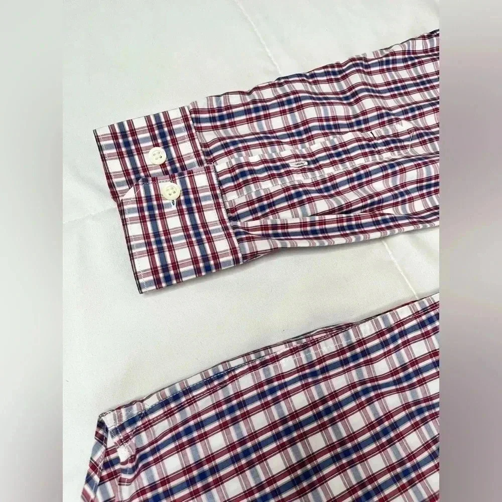 Banana Republic Shirt Mens Basic soft wash slim fit Checker